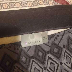 Women's Athleta black and gray skirt